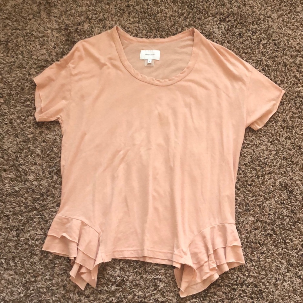 Current/Elliott Ruffle Hem Top
